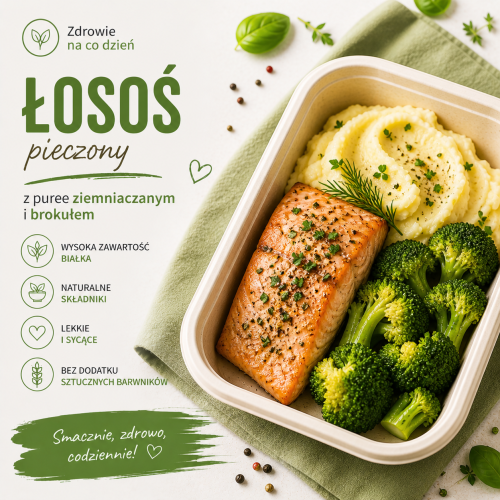 Delikatny pieczony łosoś 200g